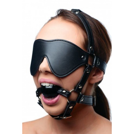 Blindfold Harness e Ballgag