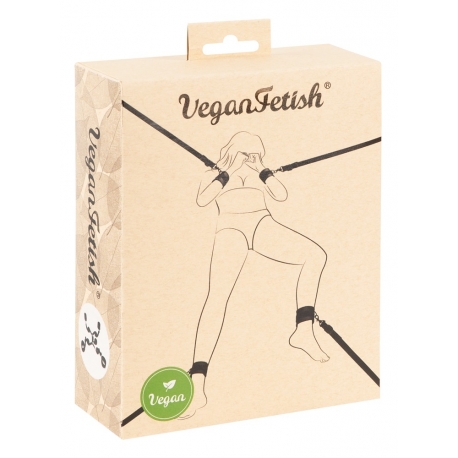 Vegan fetish Bed Restraint kit per il letto