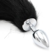 Plug in metallo con coda bicolore