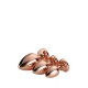 Gleaming love Set di Plug in metallo con finale a cuore