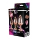 Gleaming love Set di Plug in metallo con finale a cuore