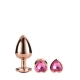 Gleaming love Set di Plug in metallo con finale a cuore