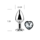 Clear Crystal Metal plug