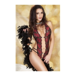 Body in pizzo con apertura sull'inguine